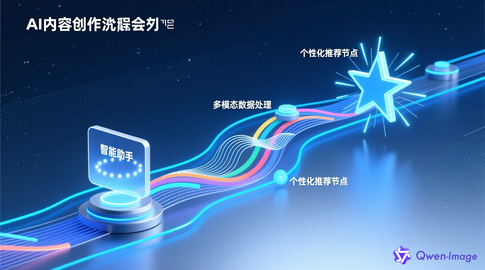 超个性化AI内容助理技术架构流程图