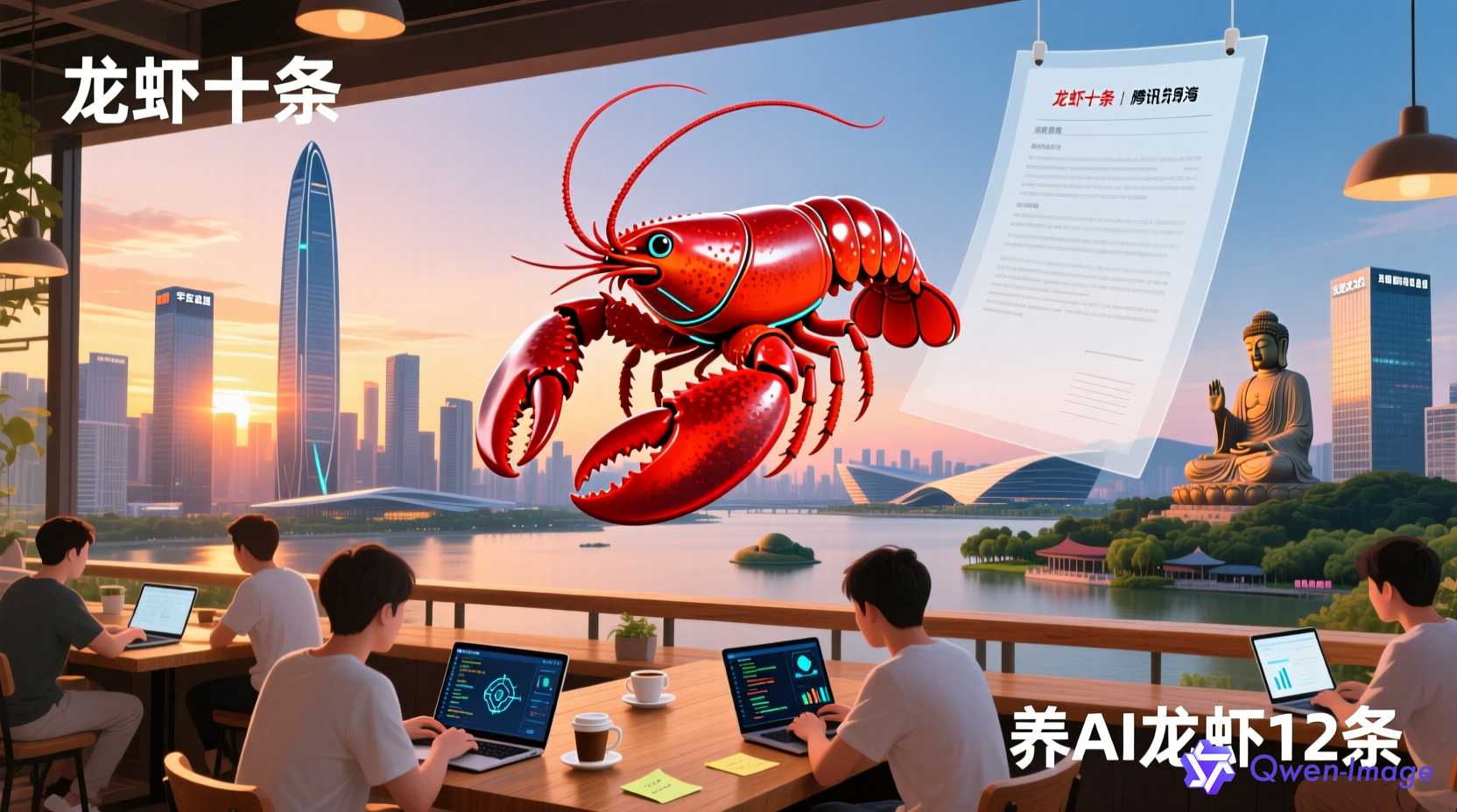 深圳无锡城市地标与龙虾政策文件