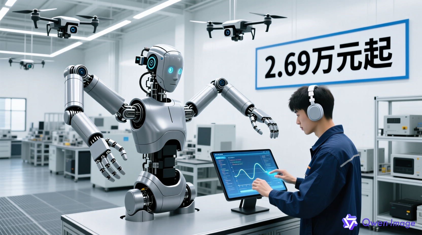 宇树科技R1系列双臂人形机器人展示