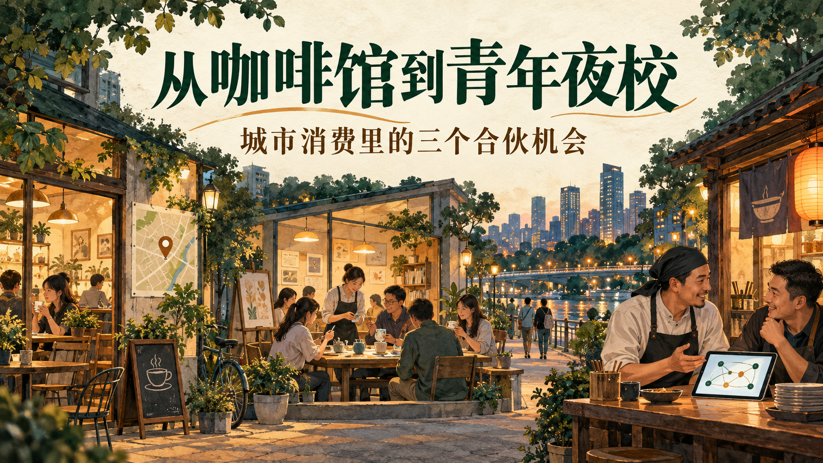 城市消费合作概念封面