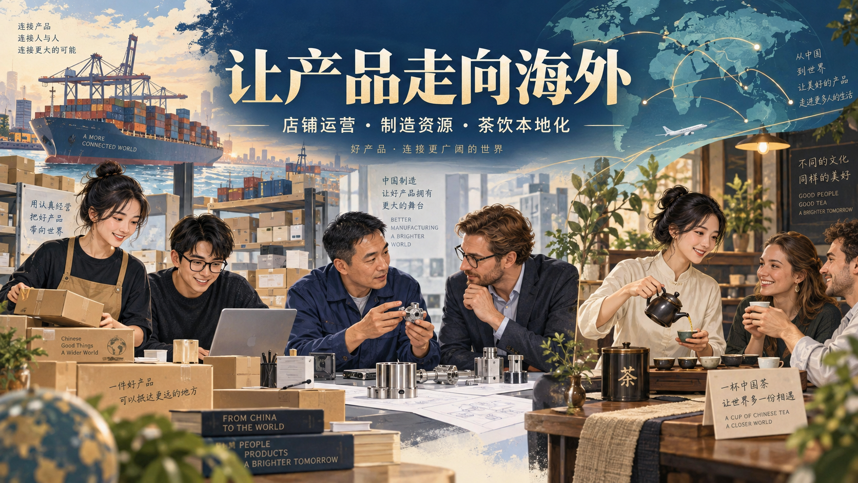 产品出海合作概念封面